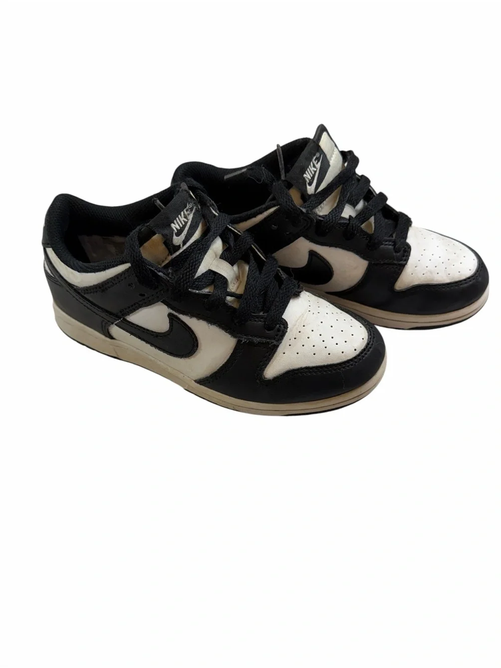 Nike Adidas Kids Black and White Sneakers Duo Pack Size Y2